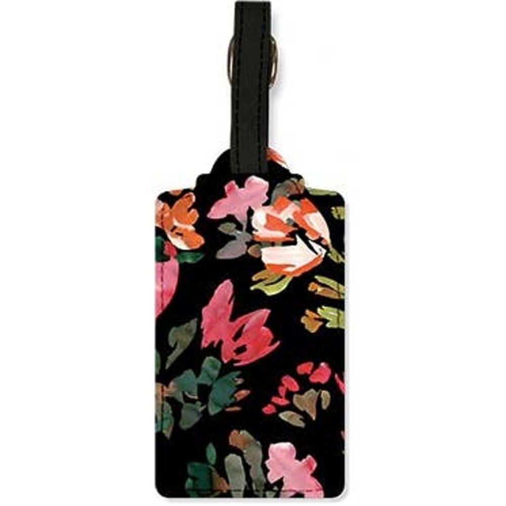 Fashion Luggage Tag | Black Floral
